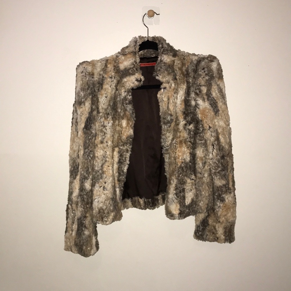 Alice & Olivia fur coat